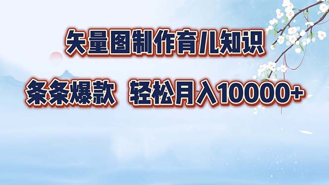 （12902期）矢量图制作育儿知识，条条爆款，月入10000+-副业网