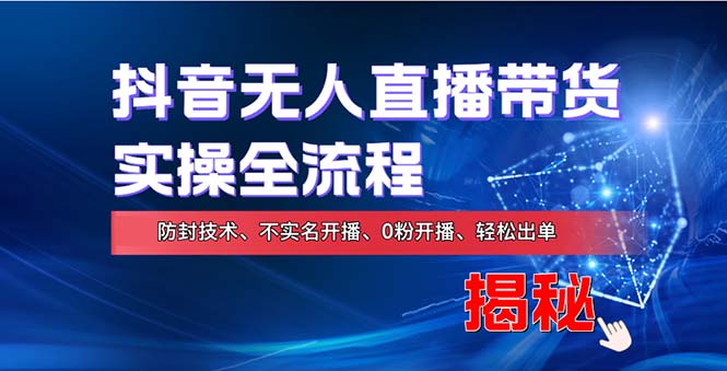 （13001期）在线赚钱新途径：如何用抖音无人直播实现财务自由，全套实操流程，含…-副业网