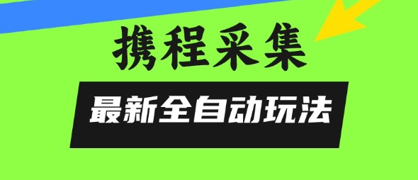 携程信息采集全自动玩法，0风控，无脑开干【揭秘】-副业网