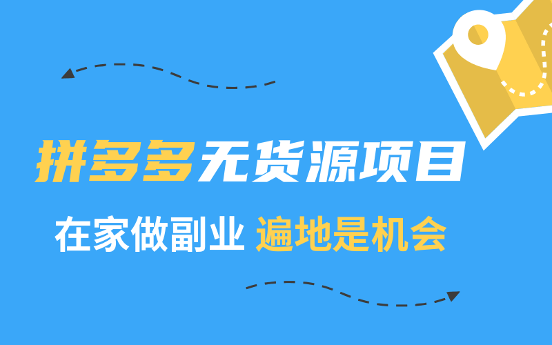 2020副业项目：拼多多无货源-副业网