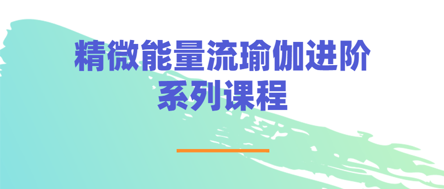 精微能量流瑜伽进阶系列课程-副业网