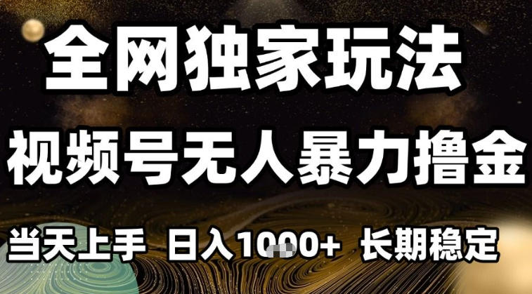 年底最新独家视频号无人直播撸礼物，小白也能轻松日入1k+，长期稳定，可批量复制【揭秘】-副业网