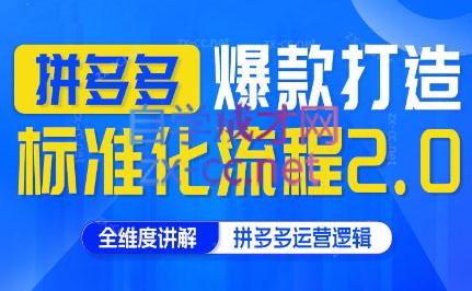 云杉老师·拼多多爆款打造标准化流程2.0-副业网