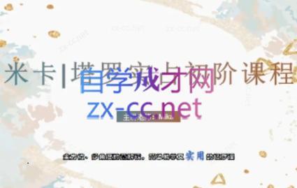 米卡·实占塔罗初阶课-副业网
