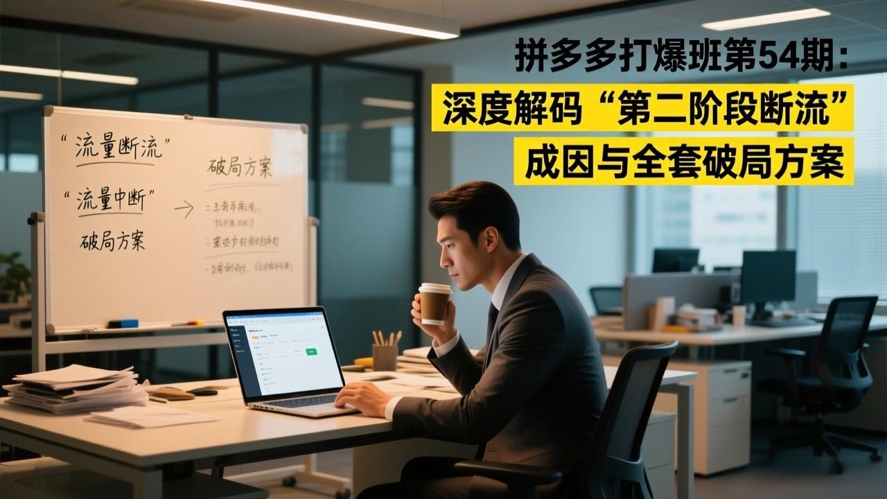 拼多多打爆班第54期：深度解码“第二阶段断流”成因与全套破局方案-副业网