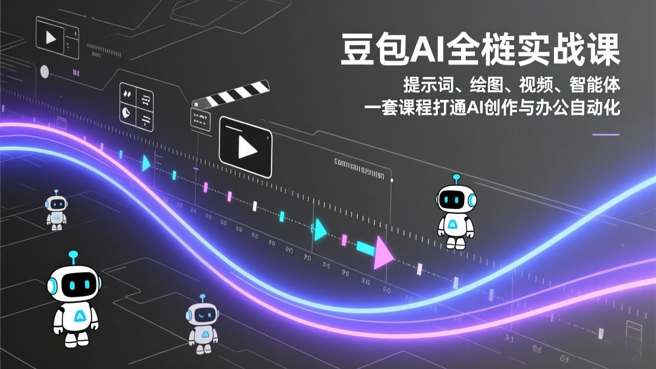 豆包AI全栈实战课：提示词、绘图、视频、智能体，一套课程打通AI创作与办公自动化-副业网