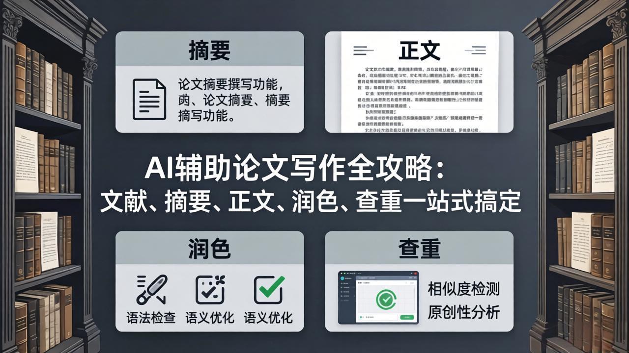 AI辅助论文写作全攻略：文献、摘要、正文、润色、查重一站式搞定-副业网
