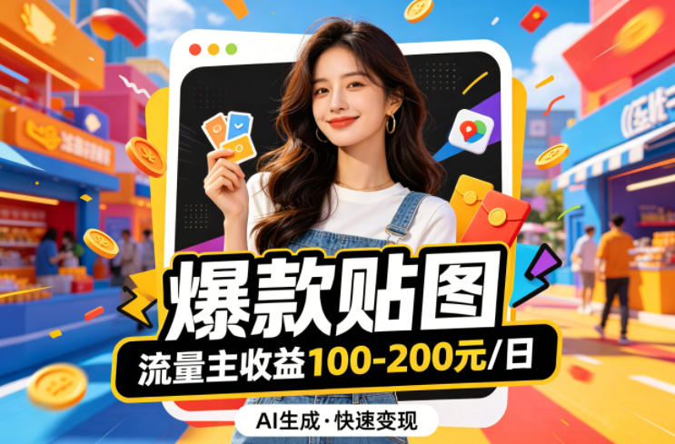 借助AI生成爆款贴图做公众流量主，当日收益100-200-副业网