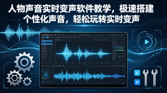 人物声音实时变声软件教学，极速搭建个性化声音，轻松玩转实时变声-副业网
