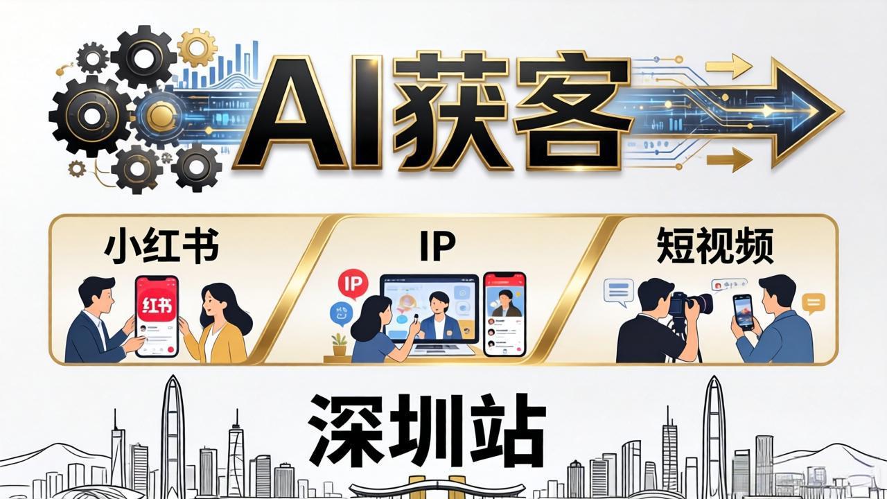 2026AI获客大课深圳站：4月17日-19日3天2夜拆透小红书+IP+短视频，老板操盘手必来-副业网